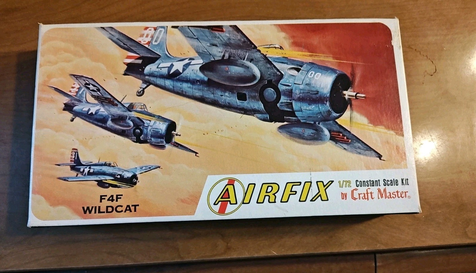 Vintage 1/72 model kits Airfix Craftmaster F4F Wildcat Open Box WW2 Vintage