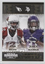 2014 Panini Contenders Round Numbers Gold 147/199 Jerick McKinnon John Brown z6b