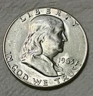 1963 Franklin Half Dollar Philadelphia Mint Business Strike 90% Silver 50C