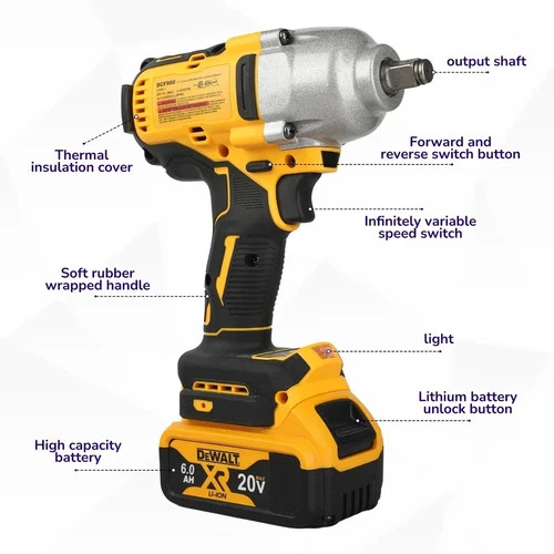 For DeWALT DCF900 20V Brushless Impact Wrench 1/2" 1898Nm High Torque Cordless - Picture 7 of 7
