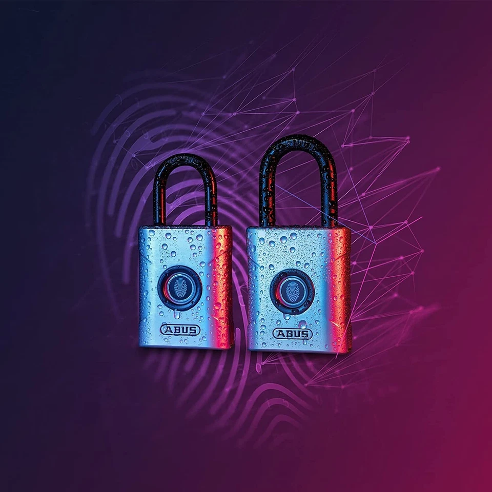 Lucchetto con impronta digitale impermeabile 20 impronte - ABUS 57/45 TOUCH - Immagine 4 di 4