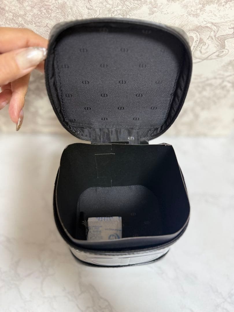 DIOR Vanity Pouch Case Black Novelty 11×10×11.5cm w/Box 2026