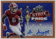 2021 Stevie Scott III Leaf Metal Draft State Pride Orange Mojo Auto /2 (G469)