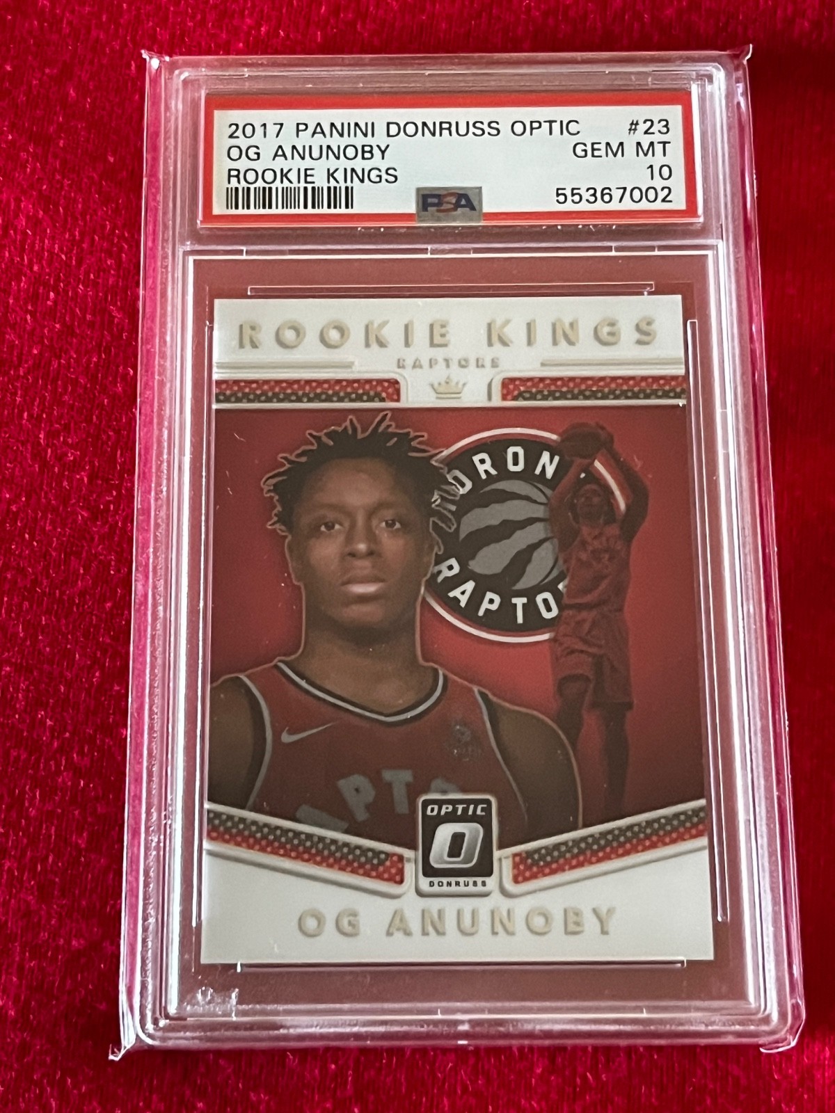 2017 Panini Donruss Optic OG Anunoby Rookie Kings PSA 10 RC