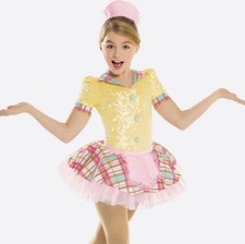 Revolution 9 to 5 Iridescent Sequin Spandex Dance Costume RC20923 Child Medium