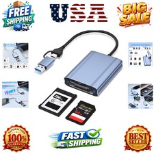 CFexpress Type B and SD Card Reader, USB-C 3.2 Gen 2 10Gbps Transfer Speed, U...