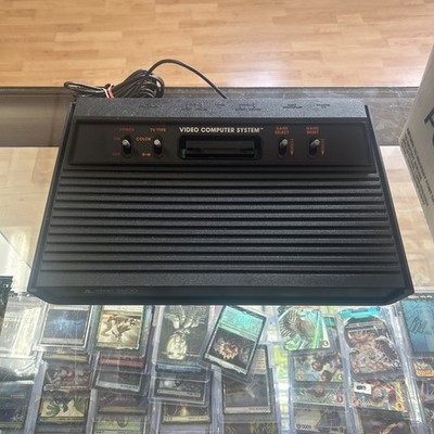 Atari 2600 Darth Vader 4-Switch Black Console ONLY Tested and Working VCS 