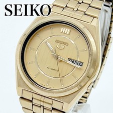 SEIKO 5 Automatic Gold Day Date Watch SEIKO Automatic Wristwatch