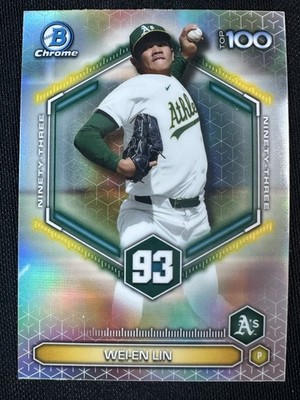 Wei-En Lin 2026 Bowman Chrome Oakland Athletics #BTP-93 Top 100 MLB