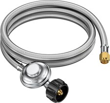 6FT Low Pressure Propane Regulator with Hose, 0-1 PSI Gas Grill Line Weber 28"