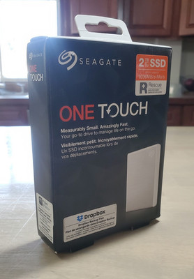 Seagate One Touch 2TB USB-C External SSD - Silver (STKG2000401)