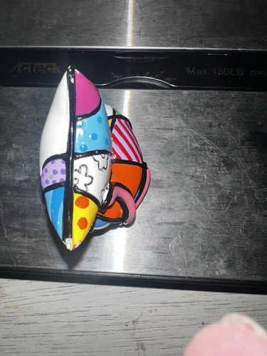 Romero Britto Mini Cat SUGAR 3 Dimensional Figurine 2010 Giftcraft-14072 - Picture 13 of 13