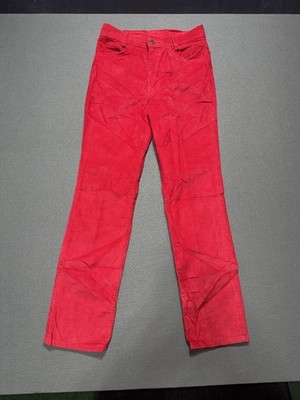 Levi's Vintage Saddleman Boot Jeans Red Corduroy Pants 1985 30x31
