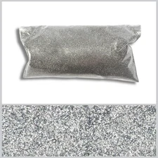 Chrome Silver Extra Fine Glitter - .004'' Premium Polyester, Solvent-Resistant