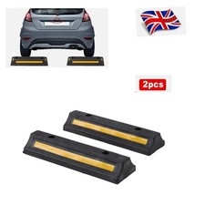 2x Heavy Duty Driveway Car Parking Curb Garage Wheel Stop Safety Block Stopper