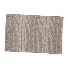  Woven Rag Rug Collection Recycled Yarn Variegated Rustic Stripe, 2x3', Stone 