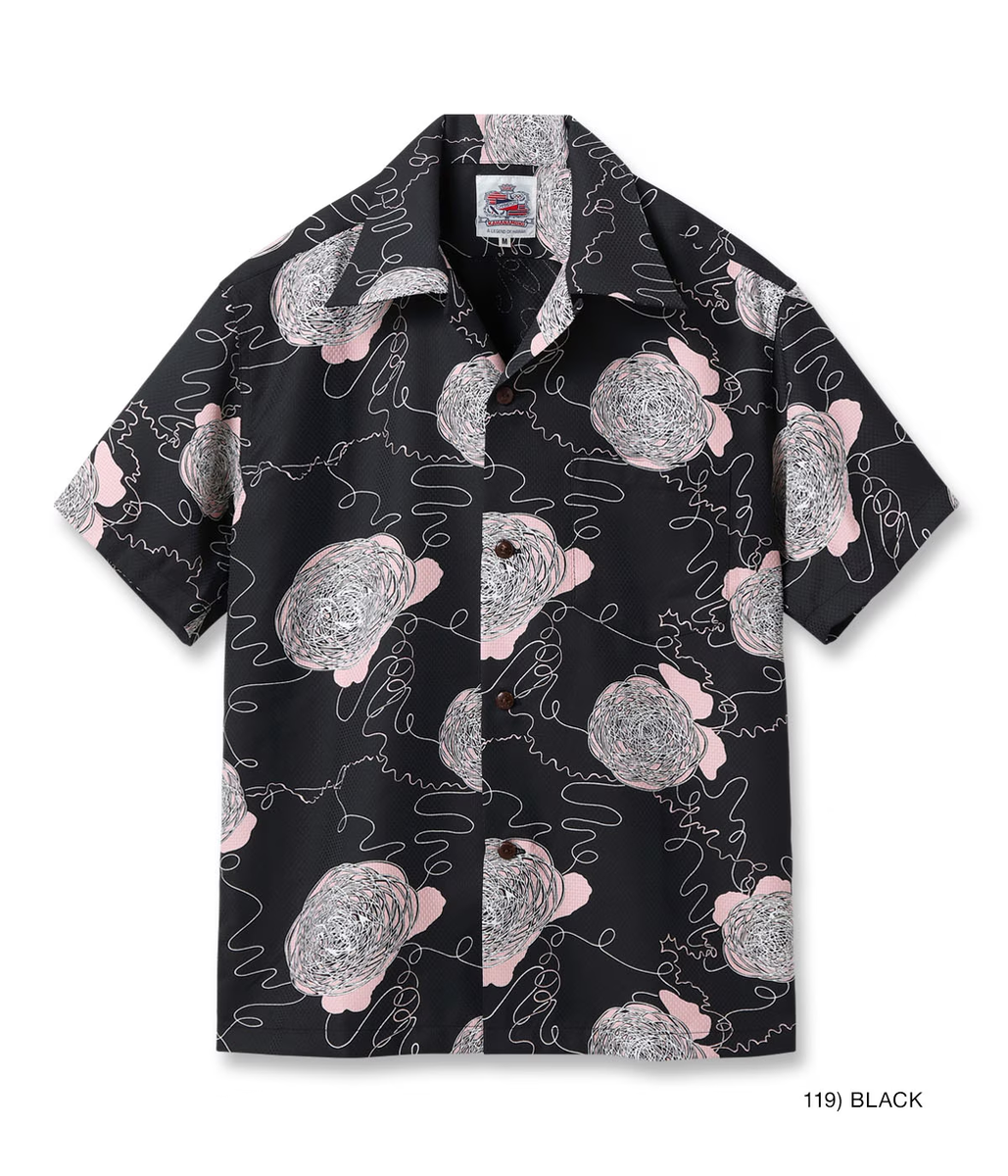 SUN SURF DK39681 DUKE KAHANAMOKU COOLMAX HAWAIIAN SHIRT WOOL BALL