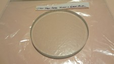 CLEAR GLASS MICROSCOPE STAGE PLATE 70MM DIAM X 6MM THICK  NEW 