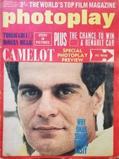 PHOTOPLAY DEC 1967 OMAR SHARIF, HAYLEY MILLS, MARISA MELL, JULIE ANDREWS, JP LAW