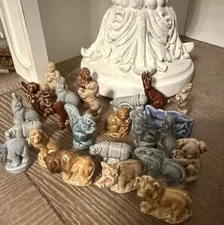 Wade Whimsies Red Rose Tea Figurines England Lot 24 Mixed Set Animals People