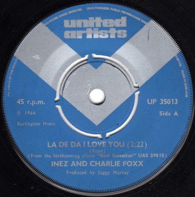 Inez And Charlie Foxx - La De Da I Love You (7'', Single)
