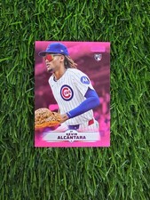 2025 Topps Stadium Club Kevin Alcantara Rookie Pink #91 Cubs Baseball Card. rookie card picture