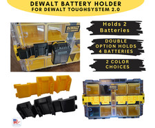 For DEWALT ToughSystem 2.0 Organizers- Battery Holder for Case HOLDS 2 BATTERIES