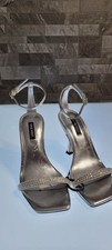 Nine West Womens Queen Heel Sylver Size 7.5 M