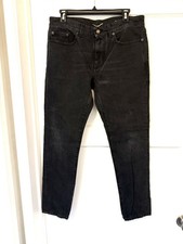 Saint Laurent Men  s Black Distressed Jeans D02 M/SK-LW Sz 32 X 28
