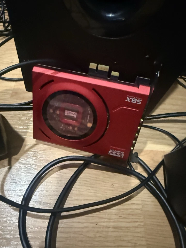 Logitech Z506 5.1 Surround Sound Speaker System With Sound Blaster Z PCIe Card - Image 2 of 4