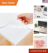 14 x 24 Inch Clear Table Cover Protector, Clear Desk Mat, Table Protector, 1....
