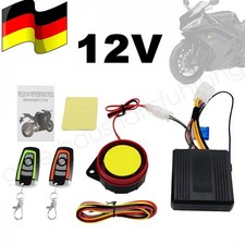 12V Motorrad Alarmanlage mit Motorstart 2Funkfernbedienung f&uuml;r Alle Roller Moped