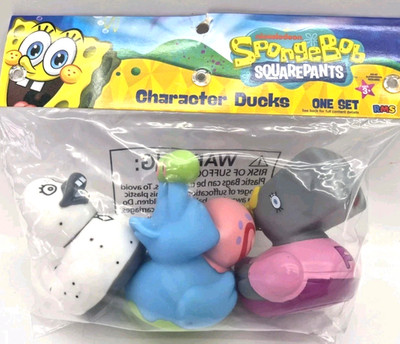Nickelodeon 2025 NEW SPONGEBOB SQUAREPANTS RUBBER DUCKS 3PC SET New in Package