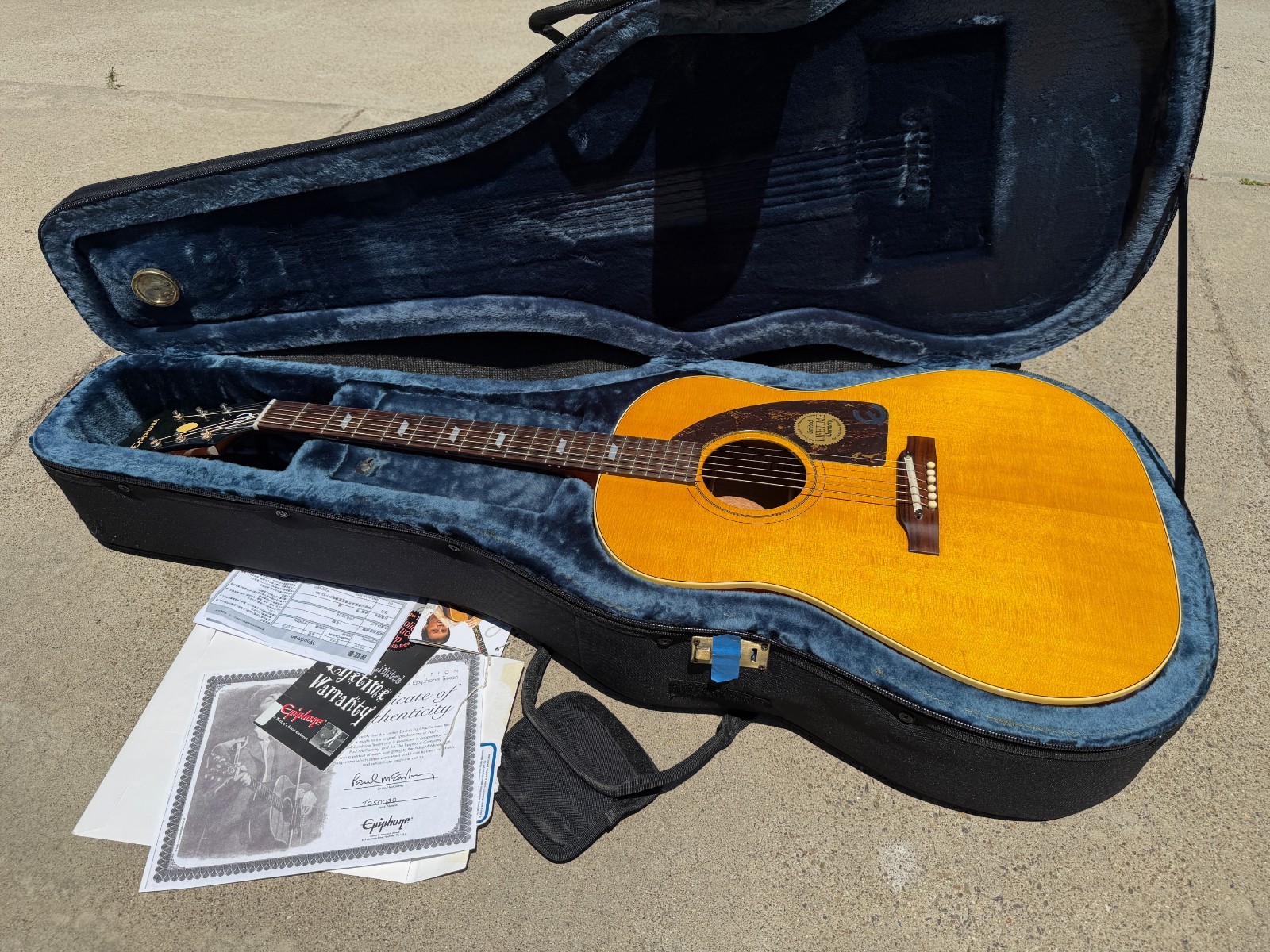 2005 Epiphone Limited Edition Paul McCartney 1964 FT-79 Texan w/ COA and VIDEO