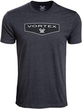 Vortex Optic Shield Short Sleeve T Shirt Charcoal Heather 2X 220-50-CHH2X