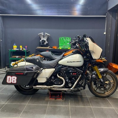 2 Into 1 Custom Exhaust Fit Harley Davidson Road Glide 2007-2025 Full System