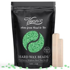 2.5lb Aloe Wax Beads - Hard Wax Beans for Coarse Hair Removal, Gentle Large R...