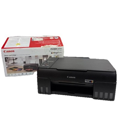 Canon PIXMA G650 MegaTank A4 Tintenstrahldrucker, Fotodrucker, W-LAN, schwarz