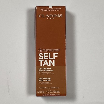 Clarins Self Tanning Milky Lotion Face & Body All Skin Types 4.2oz SEALED 
