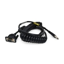 Honeywell CBL-500-300-C00-04 10ft Cable: USB to DB9, Black, 5V, 2.9M - Coiled