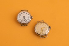 X2 Orologi Uomo Vintage Mido & Moeirs Trench Carica Manuale 24mm