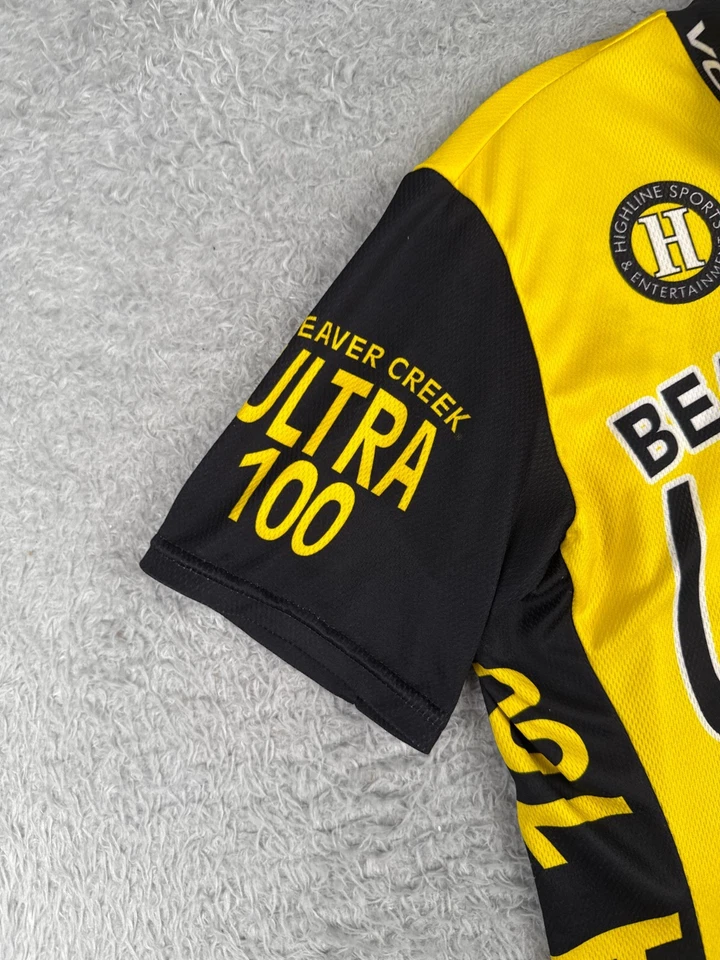 Voler Radtrikot Erwachsene Medium gelb schwarz Beaver Creek Ultra 100 1/2 Zip - Bild 3 von 4