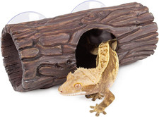Reptile Hide Cave Resin Hollow Tree Trunk Hideout Hermit Crab Climbing Toys Rept