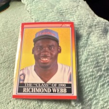 Score 1990 Richmond Webb Miami Dolphins #611 The 