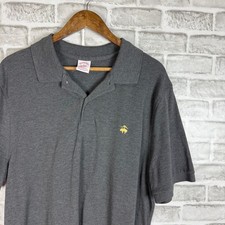 Brooks Brothers Mens XL Performance Polo Shirt Gray Supima Cotton Original Fit