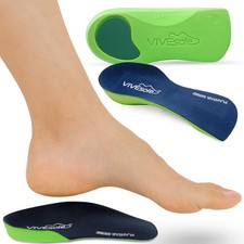3/4 Plantar Fasciitis Insoles for Women and Men - Orthopedic Inserts for Flat...