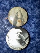 2 Vintage Catholic Pins- Mary And Marie Rose ...