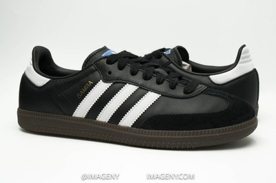 ADIDAS SAMBA OG USED SIZE 6.5 BLACK WHITE GUM B75807