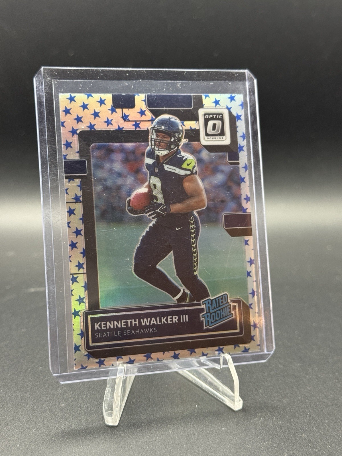 2022 Panini Donruss Optic - Rated Rookie Stars Prizm #218 Kenneth Walker III SP