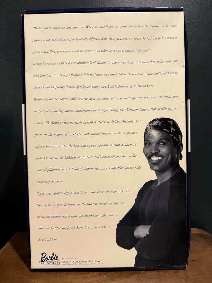 🩵 Barbie Byron Lars - Indigo Obsession (2000) Edición Limitada Certificado de Autenticidad/Caja Original Foto 2 de 4